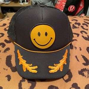 smiley trucker hat